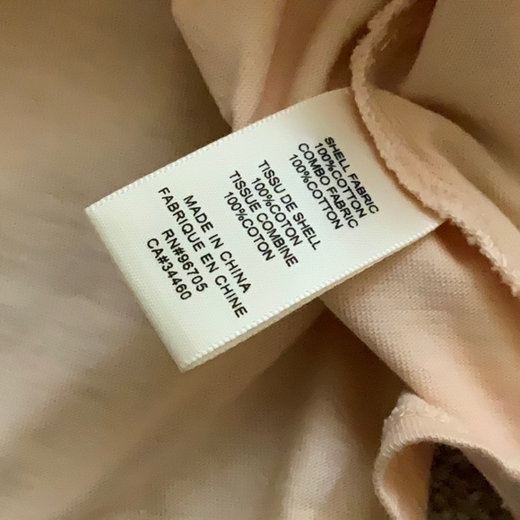 Rebecca Taylor La Vie Poplin Sleeve Jersey Tee in Ballet Pink XS - Picture 7 of 7